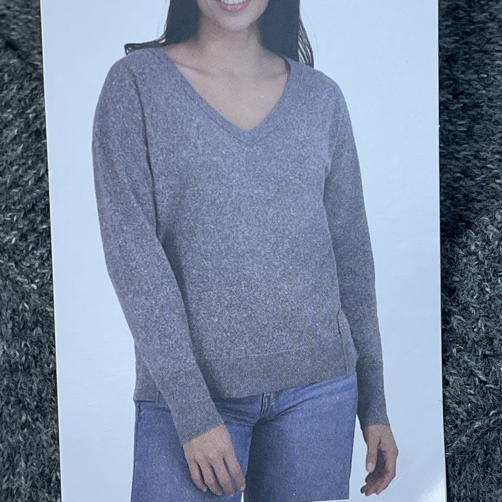 Lucky Brand Women's S Pullover Medium Heather Gray e0683 - Picture 1 of 7